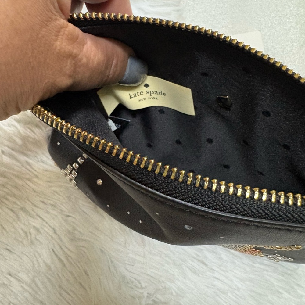 Kate Spade Black and Gold Skyline Wristlet - Picture 10 of 12
